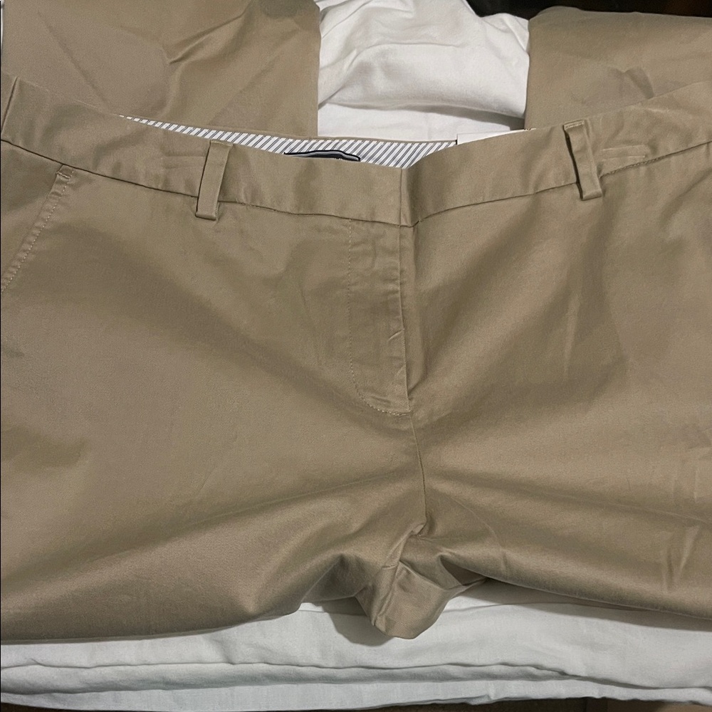 Lands' End Women's Tan Ankle Pants